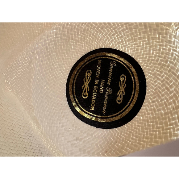 NWT Women\'s René Mantilla Handwoven Straw Fedora White main image 10